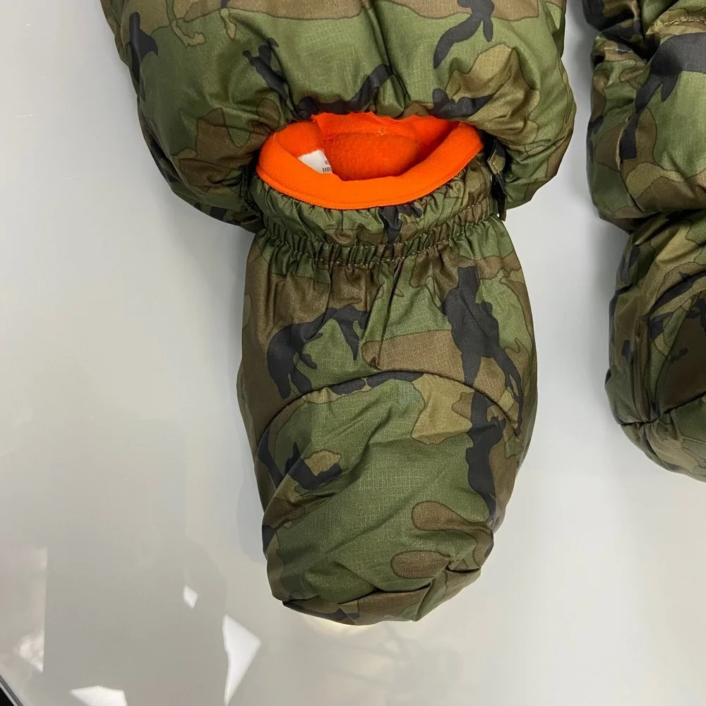 Ralph Lauren 6M Olive Camo Water Repellent‎ Down Hooded Puffer Bunting Snowsuit